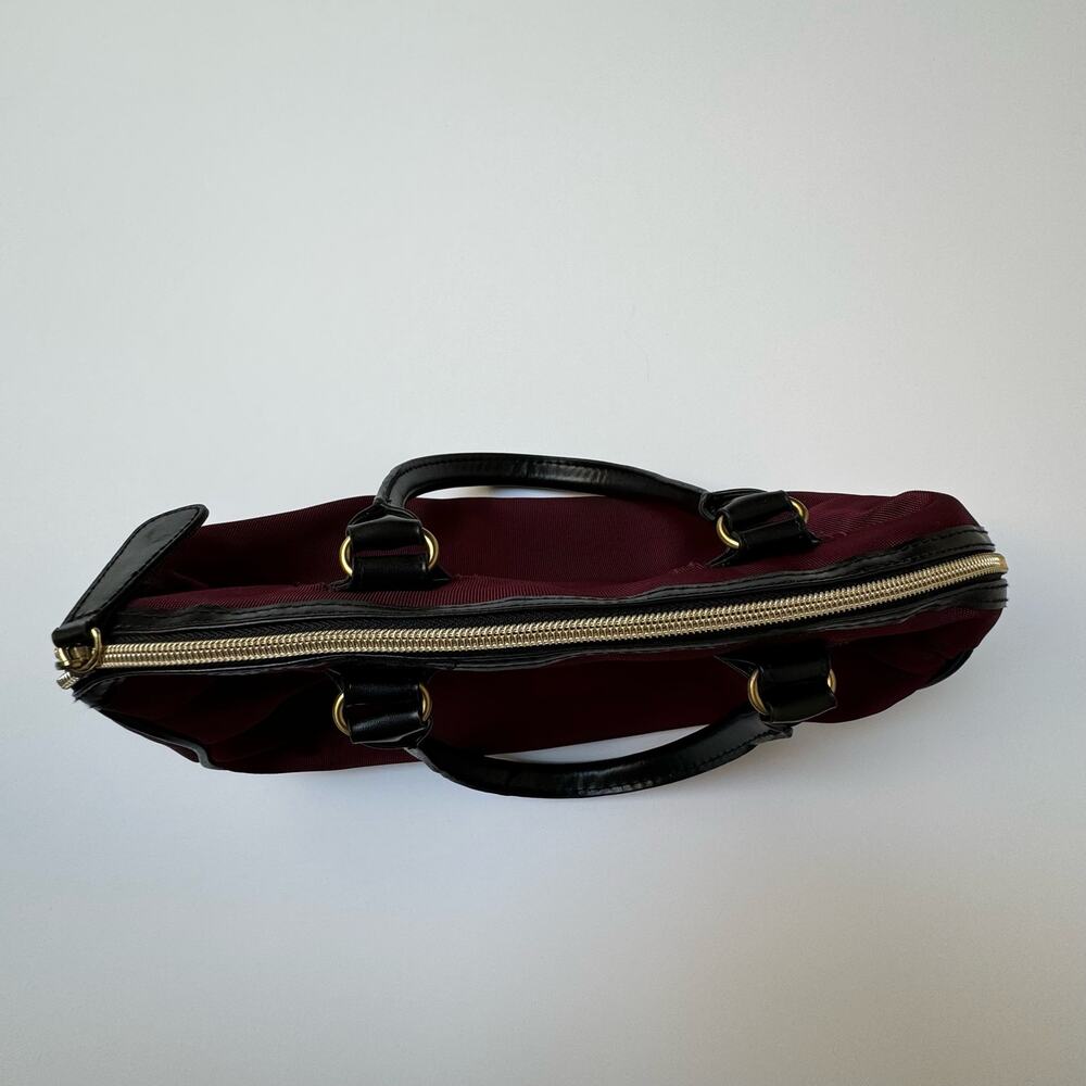 Y2K Victoria's Secret Maroon & Black Mini Tote bag Purse - Picture 7 of 10